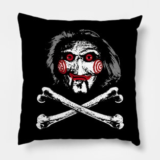 BILLY - Saw puppet Jolly roger Pillow