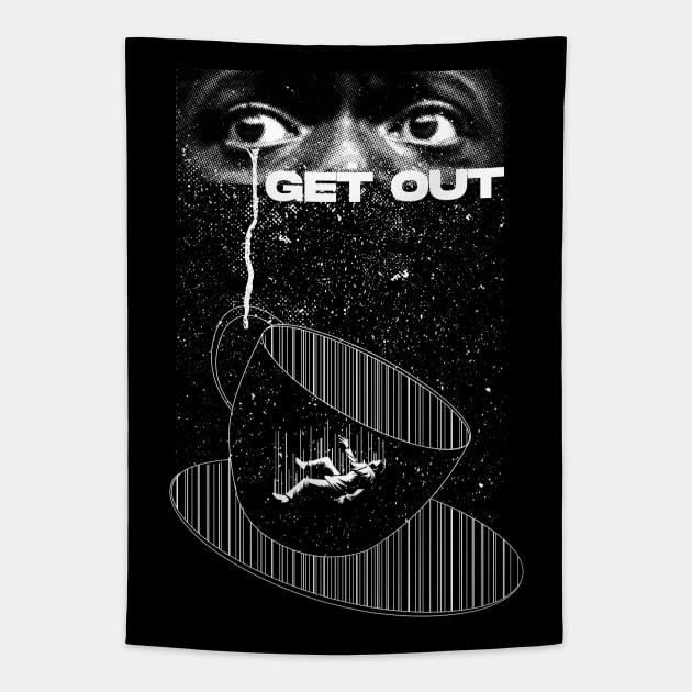 Get Out! Tapestry by quadrin