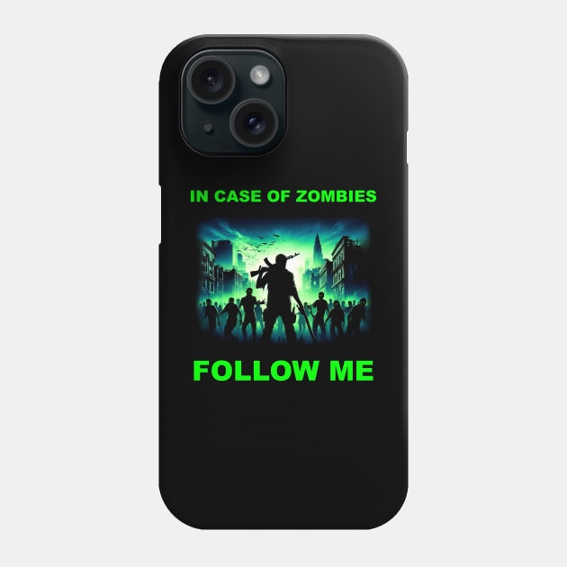 IN CASE OF ZOMBIES Phone Case by Bear Gaming