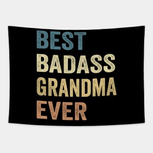 Grandma Best Badass Grandma Ever. Gift Tapestry