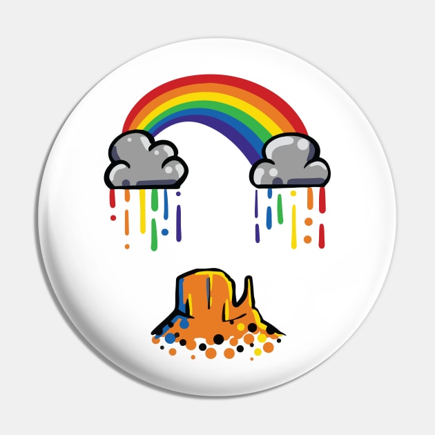 Monument Valley Rainbow Pride Pin by bricesondennis