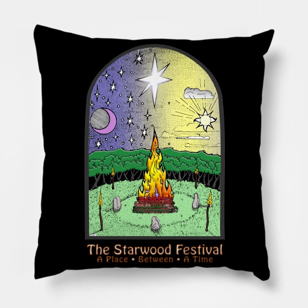 Starwood 10 retro Starwood Pillow TeePublic