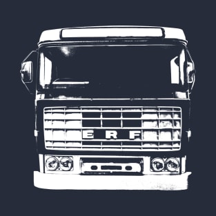 Vintage 1970s ERF B Series lorry monoblock white T-Shirt