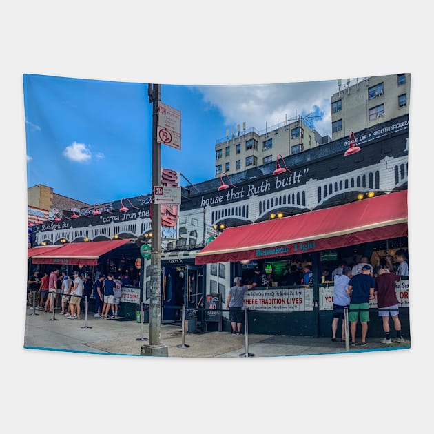 River Avenue Yankee Stadium Bronx NYC Tapestry by eleonoraingrid