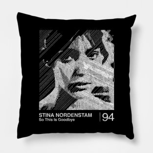 So This Is Goodbye / Minimalist Graphic Artwork Fan Design Pillow