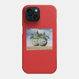 Rene Magritte Two Apple Green Phone Case