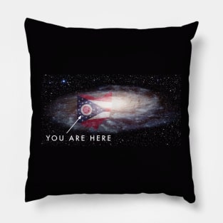 You are here (OHIO) Milky Way galaxy Pillow