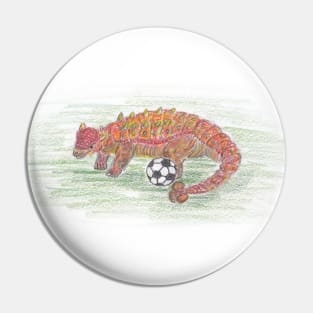 Soccer-saurus Pin