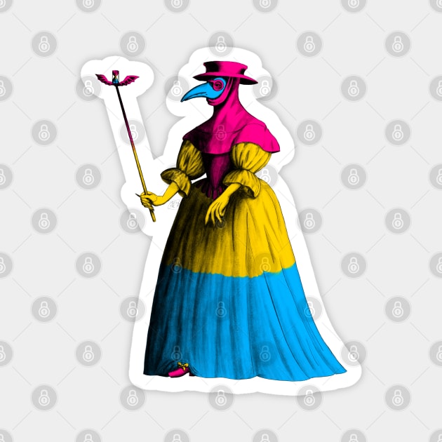 Pan lady Plague Doctor Magnet by AlexTal