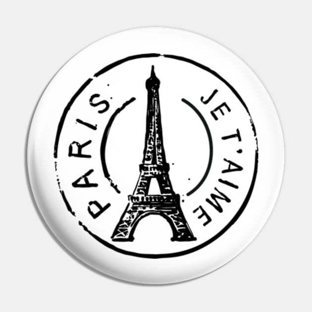 Paris Fance logo Pin by Cun-Tees!