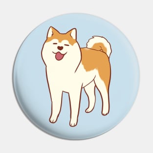 akita illustration Pin