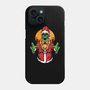 scary zombie santa Phone Case