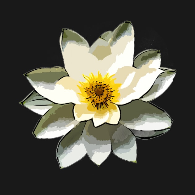 White Lotus Art by BubbleMench