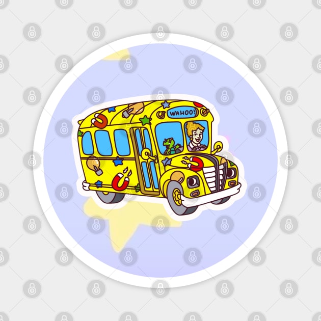 Magic School Bus Magnet by VinylPatch