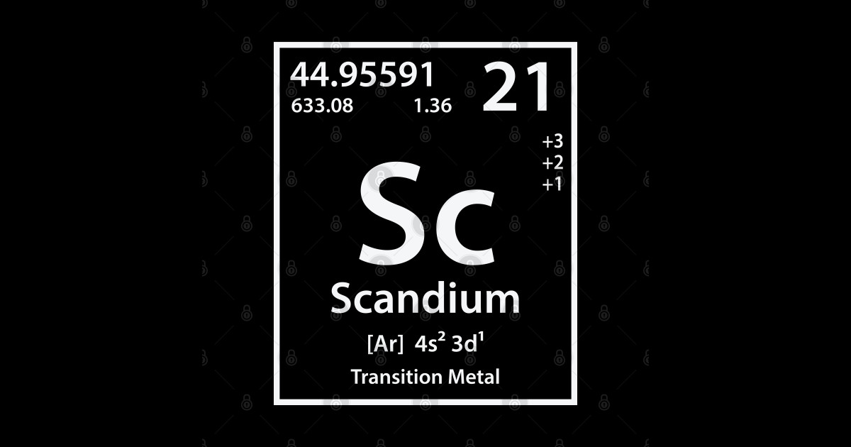 Scandium Element - Scandium - Posters and Art Prints | TeePublic