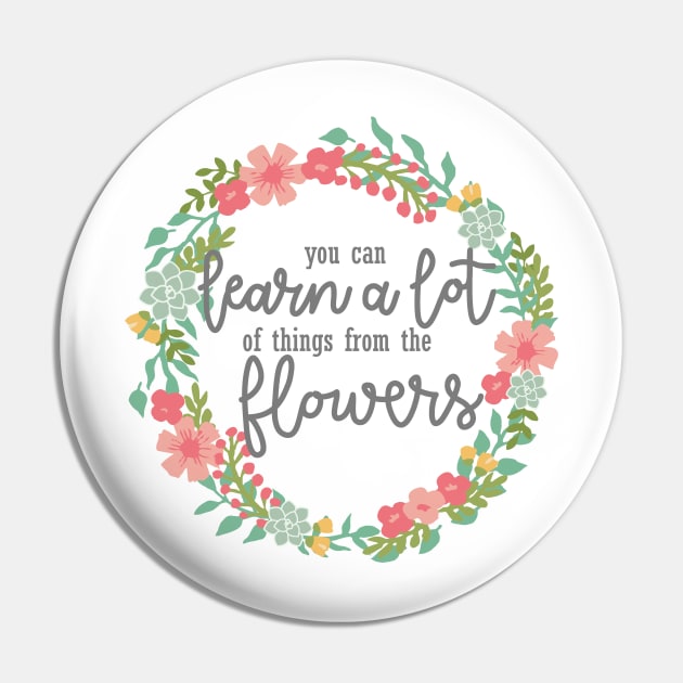 Pastel Flowers Pin by DreamersDesignCo