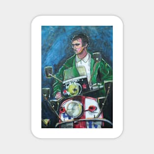 Quadrophenia, Scooter, Scooterist, Scootering, Scooter Rider, Mod Art Magnet