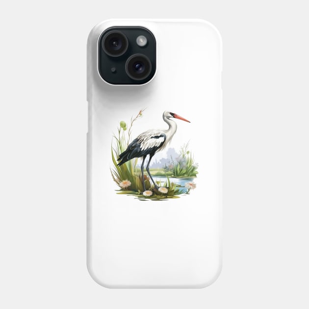 Stork Phone Case by zooleisurelife