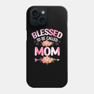 mom - blessed to be called mom Phone Case