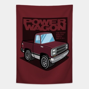 Medium Red Sunfire - Power Wagon (1980 - White-Based) Tapestry