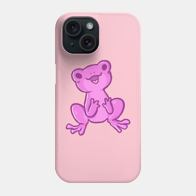 Pink Frog Phone Case by Xe-cute's