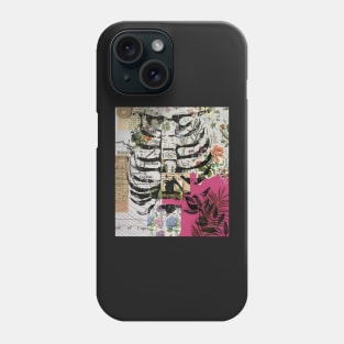 Floral ribcage print Phone Case