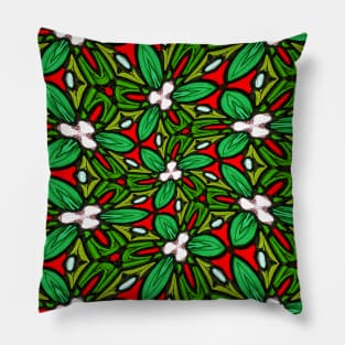 Colorful Glass Flower Pattern Pillow