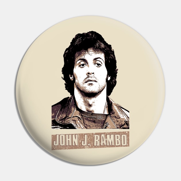 John J. Rambo | Sylvester Stallone || Vintage 80s Movie Pin by Nana On Here