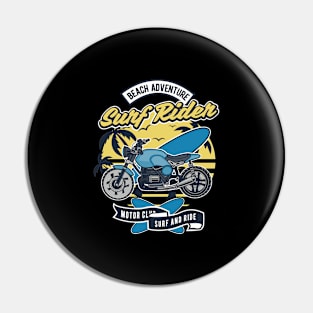 Surf Rider, Vintage Retro Classic Pin