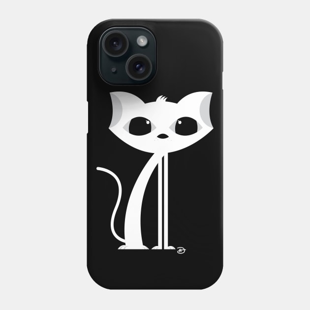 Blanco Cat Phone Case by dhartist