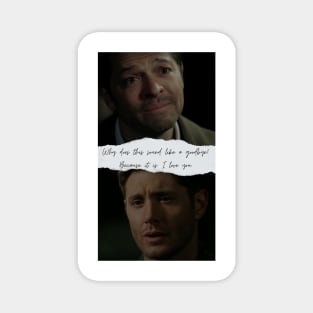 destiel i love you scene 15x18 Magnet