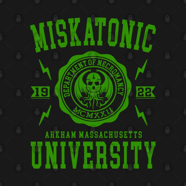 CTHULHU - MISKATONIC UNIVERSITY by Tshirt Samurai