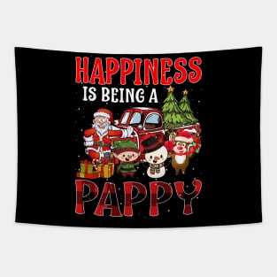 Happiness Is Being A Pappy Christmas Tapestry