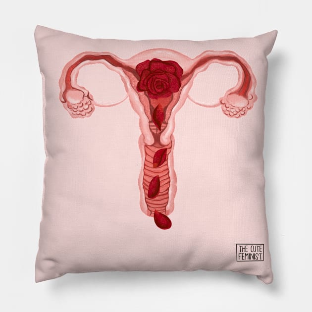 ROSE PEDALS Pillow by The Cute Feminist