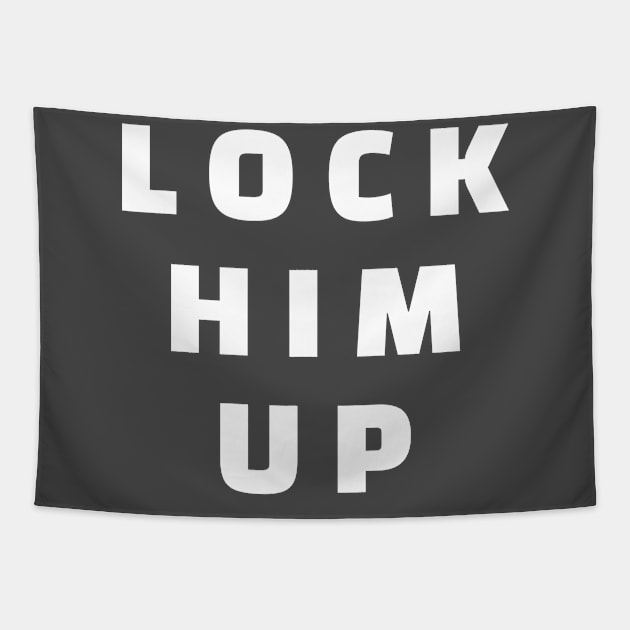 Lock him up - anti trump Tapestry by colorfull_wheel