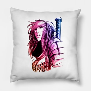 Viking Girl Pillow