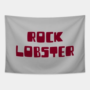 Rock Lobster, burgundy Tapestry