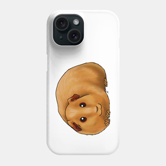 Small Mammals - American Guinea Pig - Gold Phone Case by Jen's Dogs Custom Gifts and Designs