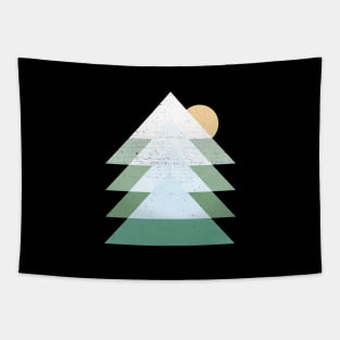 Winter Mountain Sunset Peaks Tapestry