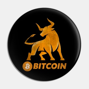 Bull Market Bitcoin BTC Coin To The Moon Crypto Token Cryptocurrency Wallet Birthday Gift For Men Women Kids Pin