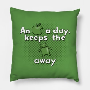 Funny Big Tech Company Rivalry Saying Pillow