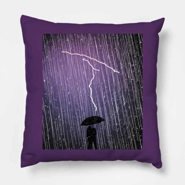 Purple Rain Pillow by The House of Hurb