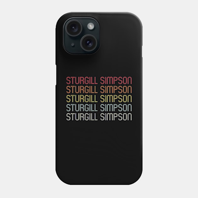 Graphic Sturgill Wordmark Repeat - Vintage Style Phone Case by Realistic Flamingo