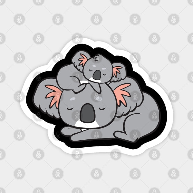 Koala - with baby Magnet by theanimaldude