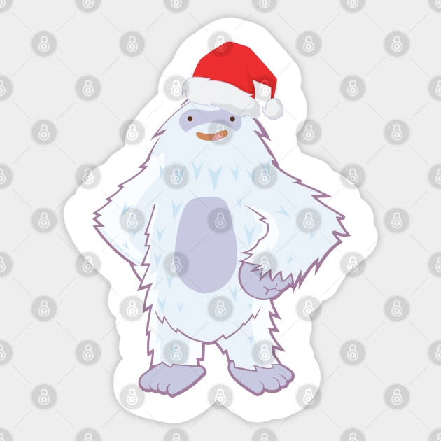 Santa Yeti Sticker