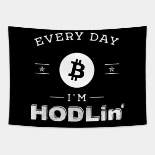 Everyday I'm HODLin' Tapestry