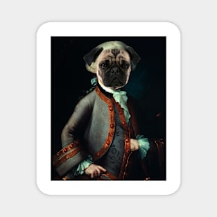 Amadeus Pug gang Mozart Magnet