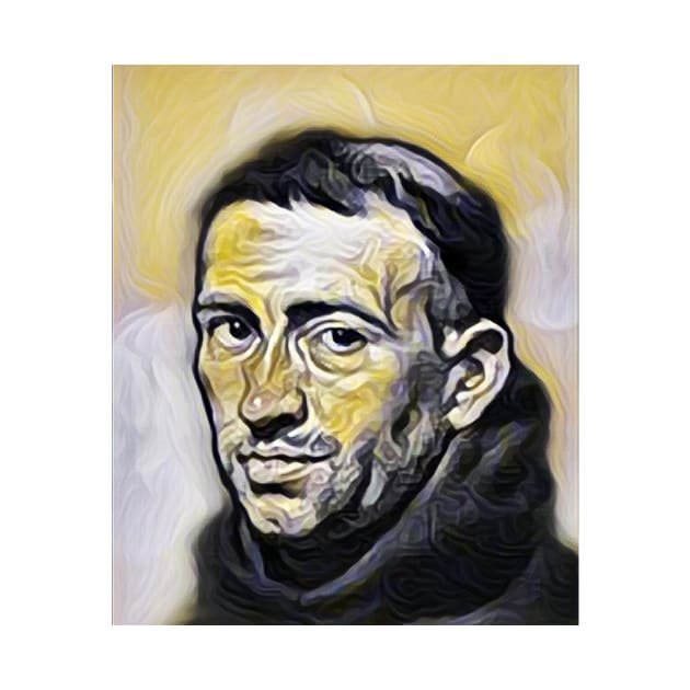 William of Ockham Yellow Portrait | William of Ockham Artwork 6 by JustLit