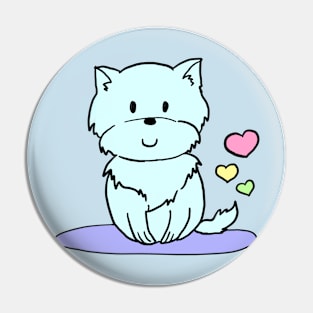 Icy The Dog Pin