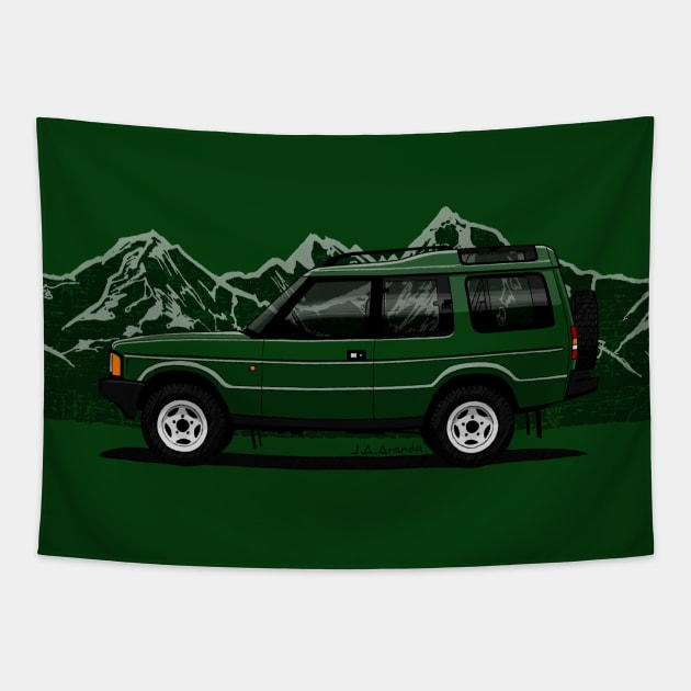 Drawing of the most offroader SUV ever! Tapestry by jaagdesign